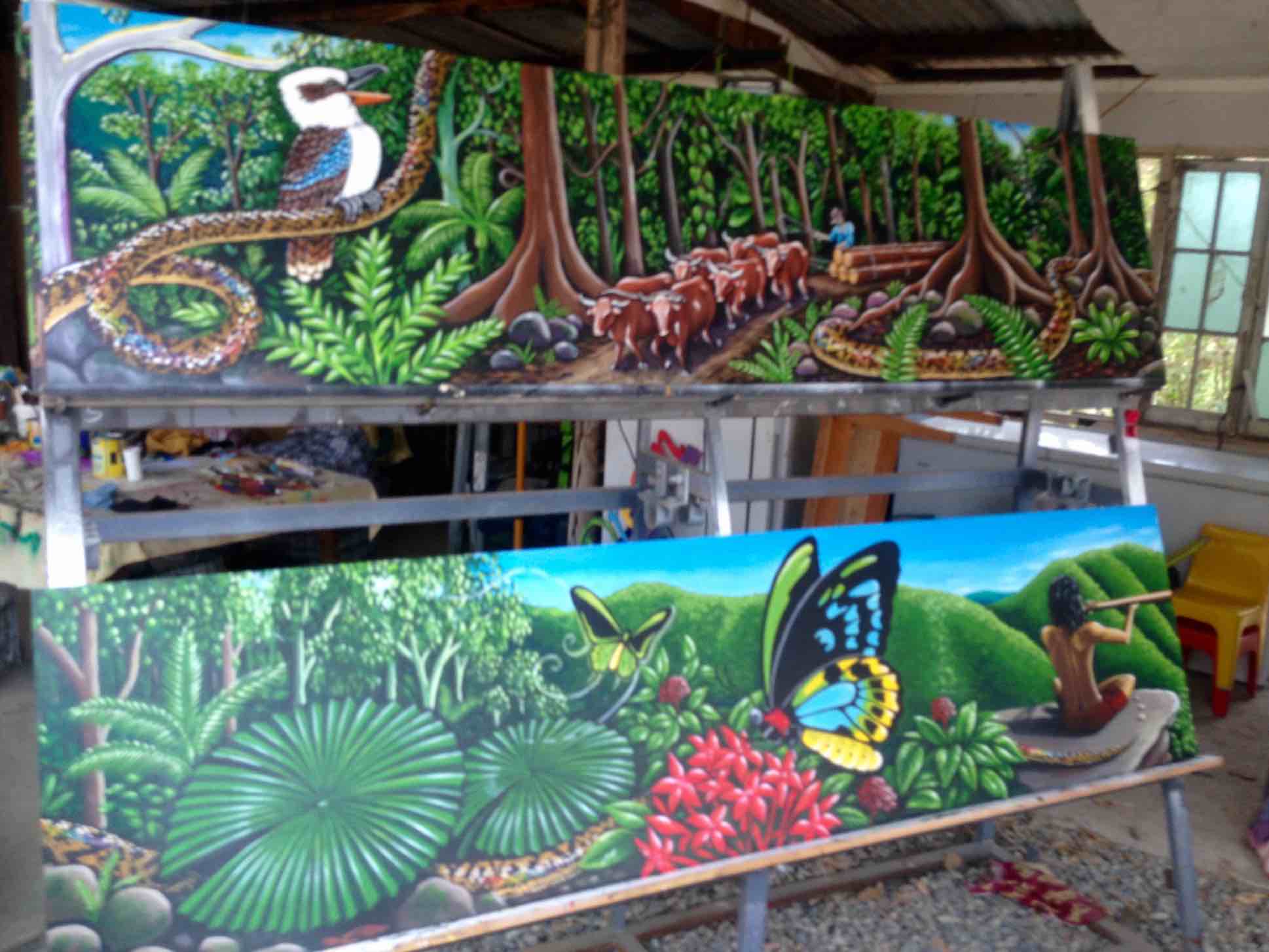 Behind the Scenes with the 'KURANDA STORY MURAL'