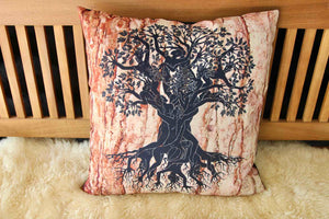Silhouette Tree of Life Cushion Cover