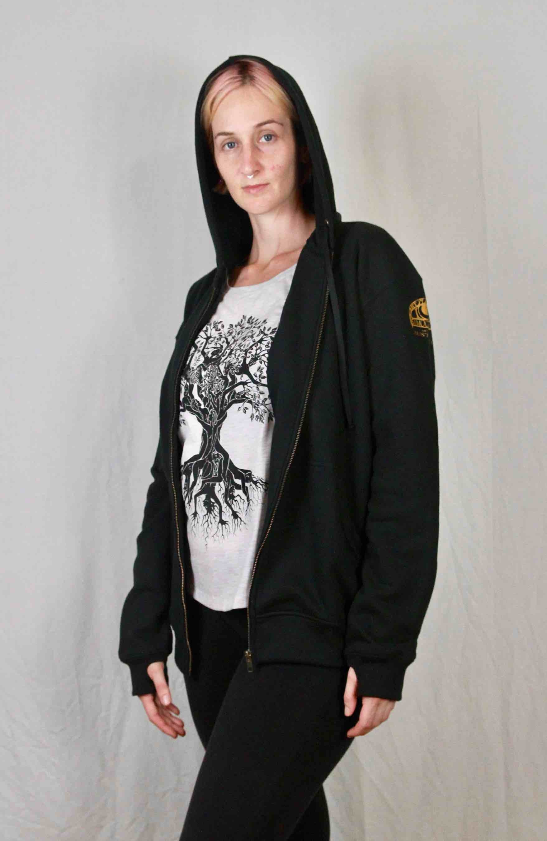 Silhouette Tree of Life Hoodie Uni-sex