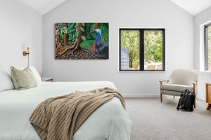 Cassowary Stretched Canvas Print