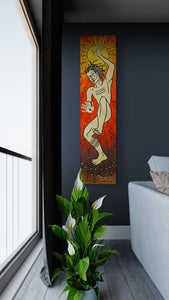 Dancing Man Stretched Canvas Print