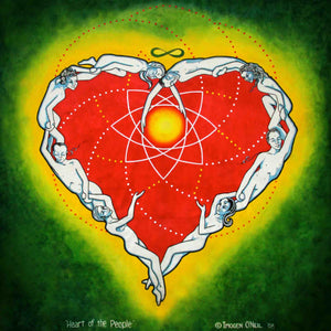 Heart of the People Stretched Canvas Print