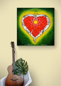 Heart of the People Stretched Canvas Print