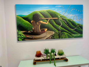 JJ's Didgeridoo Stretched Canvas Print