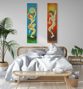 Dancing Man Stretched Canvas Print