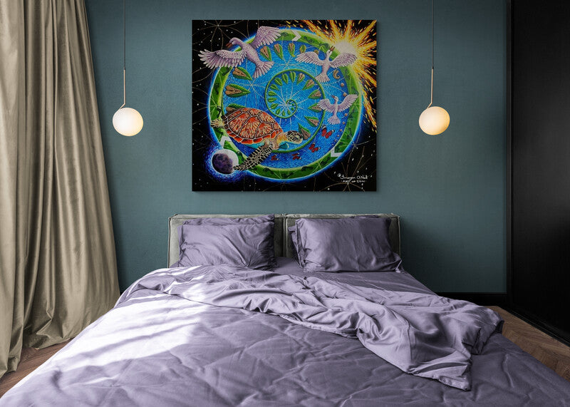 Stretched Canvas Print- 'Prayers for the World'