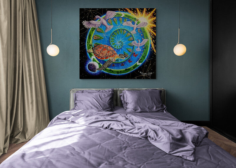 Prayers for the World Stretched Canvas Print