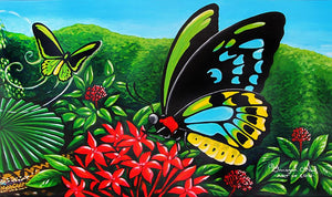 Birdwing Butterfly Stretched Canvas Print