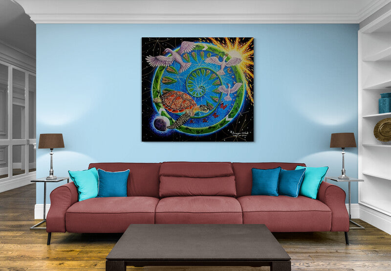 Prayers for the World Stretched Canvas Print
