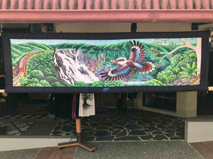 Kookaburra & Falls Panorama Tapestry
