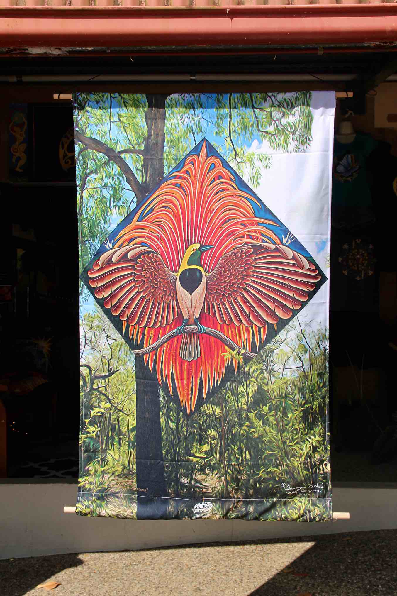 Bird of Paradise in Trees Tapestry