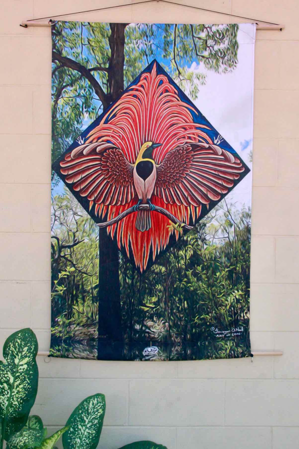 Bird of Paradise in Trees Tapestry