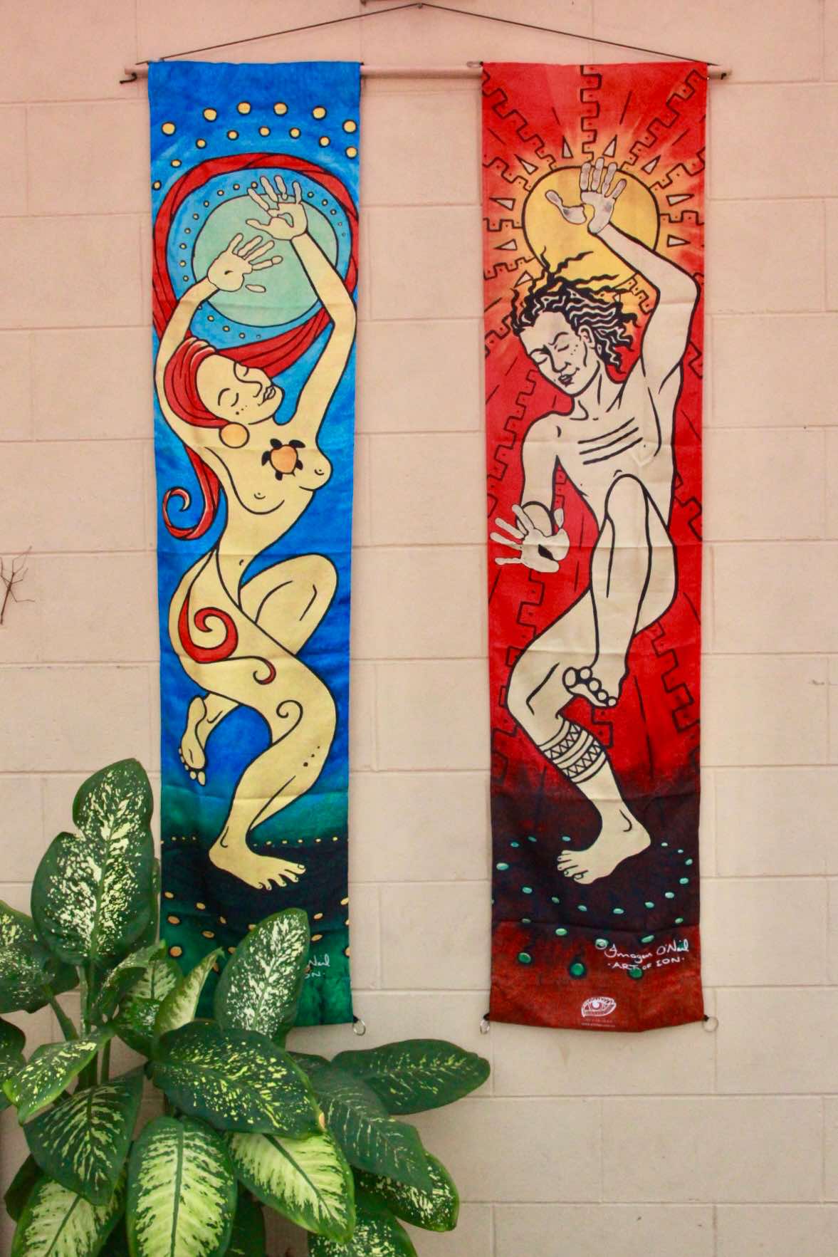 'Dancing Man' Wall Hanging/ Tapestry