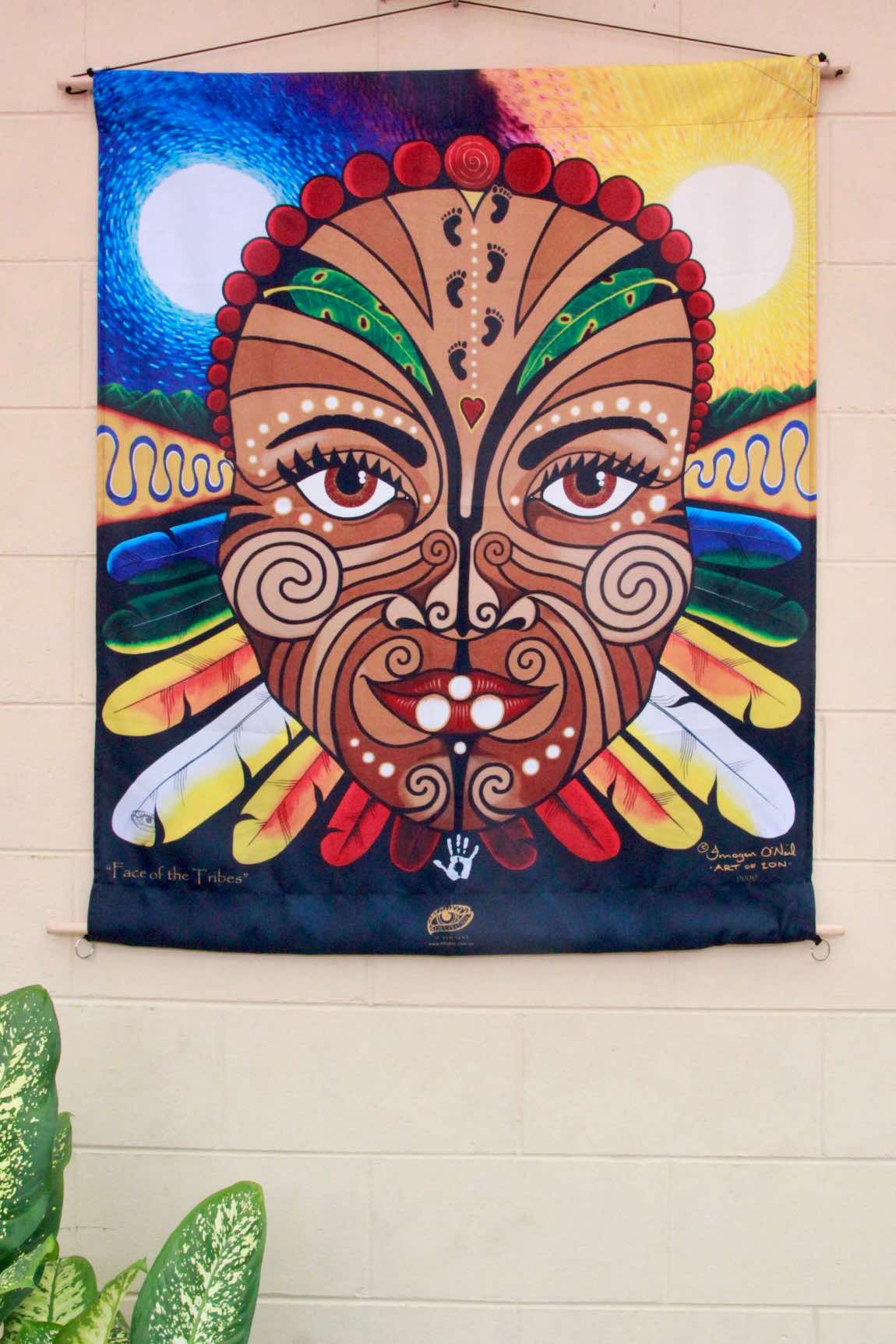 'Face of the Tribes' Wall Hanging/ Tapestry