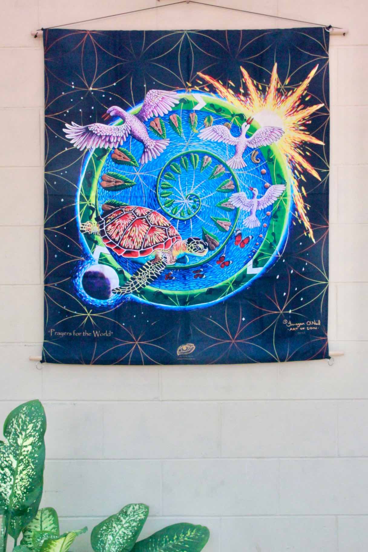 'Prayers for the World' Wall Hanging/ Tapestry