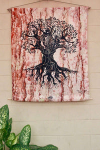 Silhouette Tree of Life Tapestry