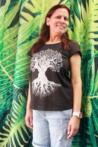 Silhouette Tree of Life T-Shirt Womens