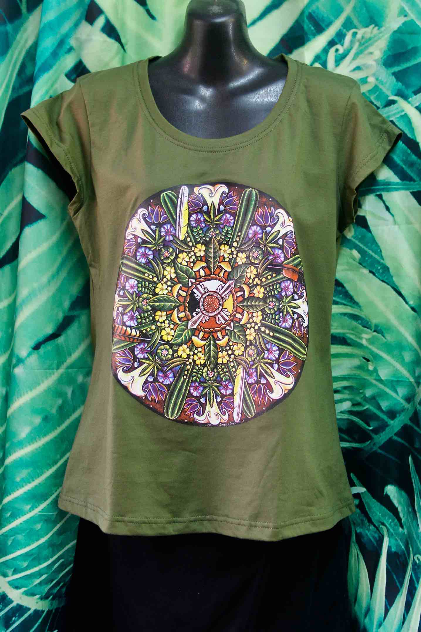 Teacher Plant Mandala T-Shirt Women