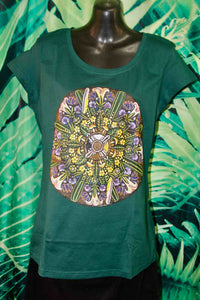 Teacher Plant Mandala T-Shirt Women