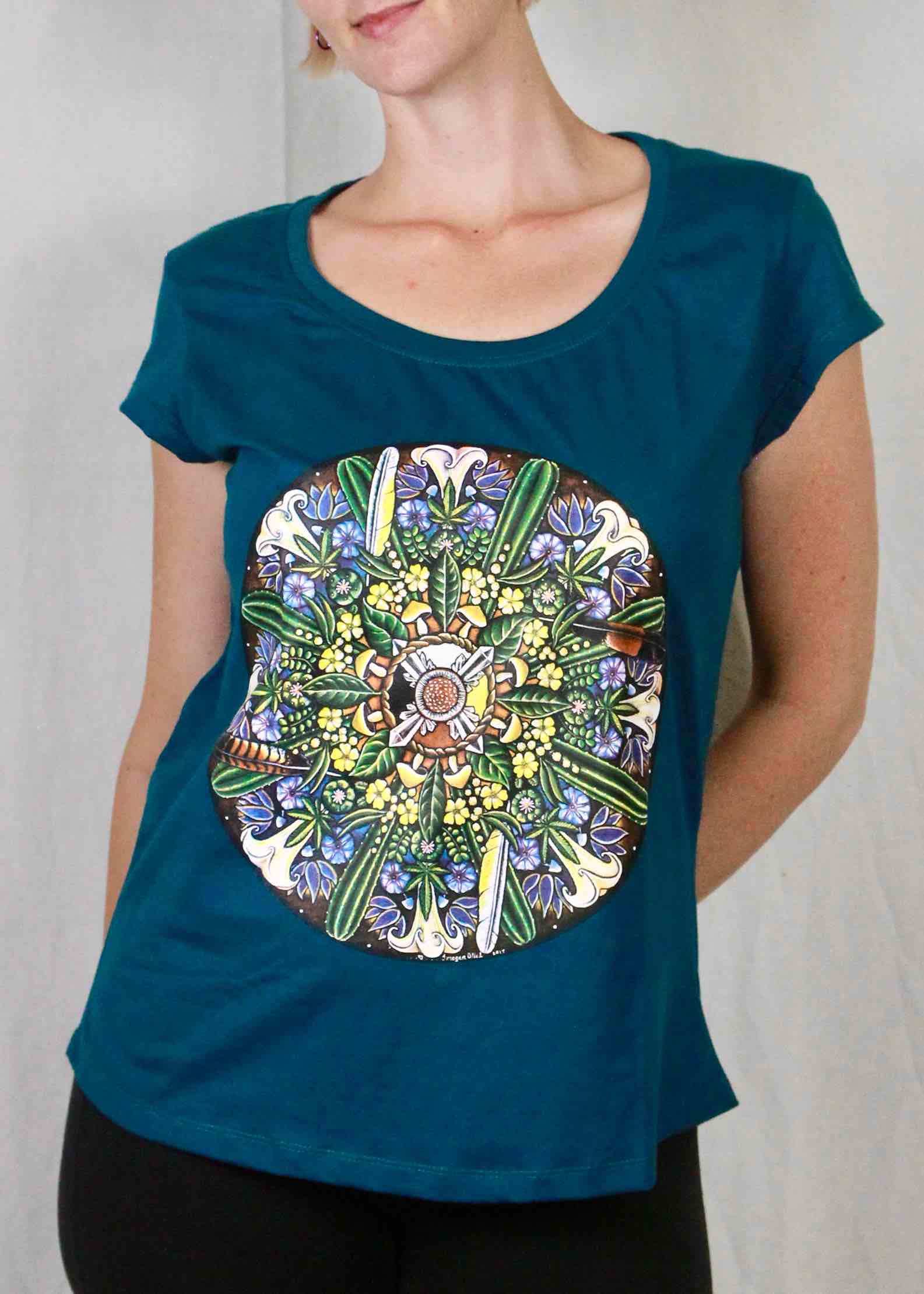 Teacher Plant Mandala T-Shirt Women